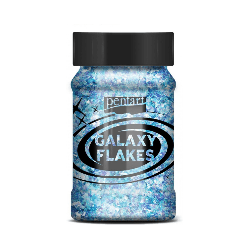 Хлопья декоративные "Pentart Galaxy Flakes", 15 гр, голубой Уран