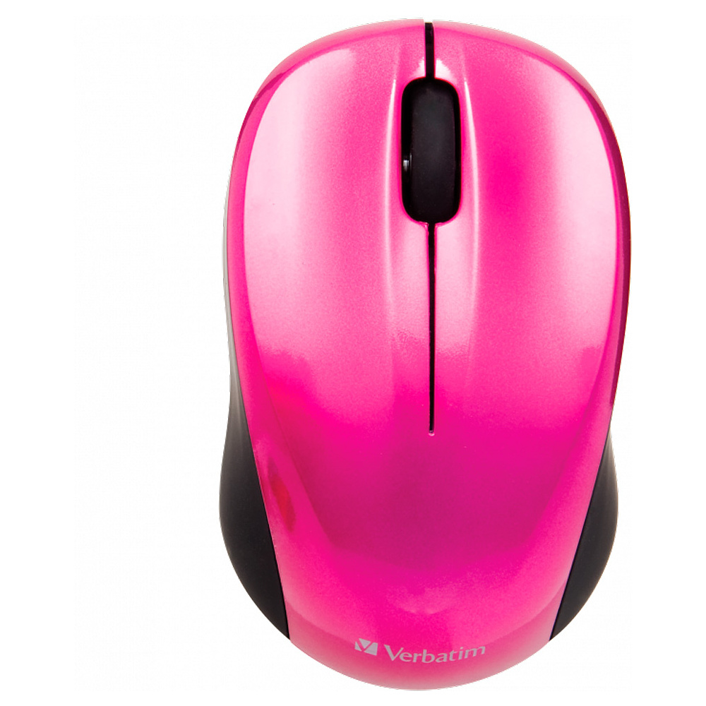 Мышь Verbatim 49043, беспроводная, 1600 dpi, 3 кнопки, розовый - 3