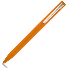 Ручка шариковая автоматическая "Wass", 0.7 мм, оранжевый, стерж. синий