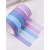 Клейкая лента "Multicolor tone purple-blue", 10х2 мм/м, ассорти - 2