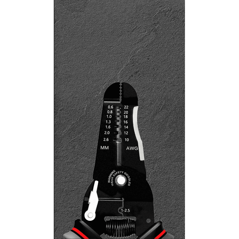 Инструмент для снятия изоляции Deli RS EDL2667, 180 мм, 0.6 - 2.6 мм - 6