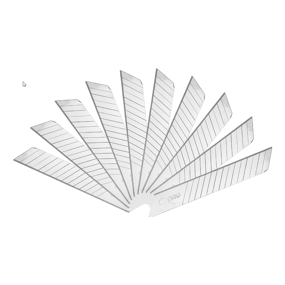 Лезвие для ножа Deli "EDL-DP", 18 мм, 10 шт. - 4