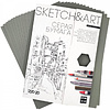 Блок бумаги для скетчинга "Sketch&Art", А4, 220 г/м2, 20 листов, серый - 2