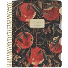 Книга записная "Flora. Гранат", В5, 120 листов, клетка, линейка, точка, черный, красный