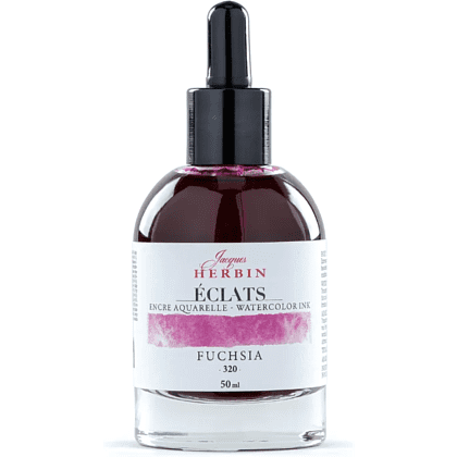 Чернила акварельные "Herbin. Eclats", фуксия, 50 мл