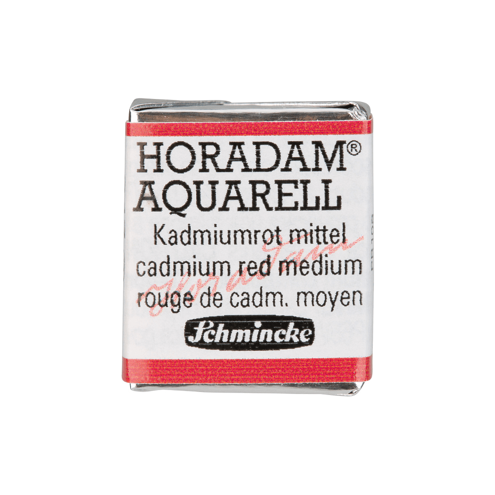 Краски акварельные "Schmincke Horadam", 347 кадмий красный средний, полукювета