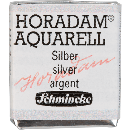 Краски акварельные "Schmincke Horadam", 894 серебро, полукювета