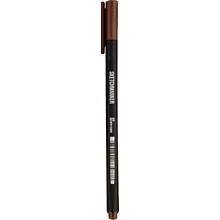 Ручка капиллярная "Sketchmarker Artist fine pen", 0.4 мм, коричневый темный