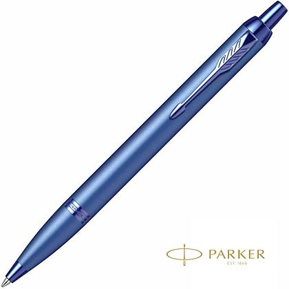 Ручка шариковая автоматическая Parker "IM Monochrome K328", 0,7 мм, синий, стерж. синий