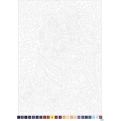 Раскраска по номерам на французском языке "Coloriages mystères Disney - Hiver"  - 3
