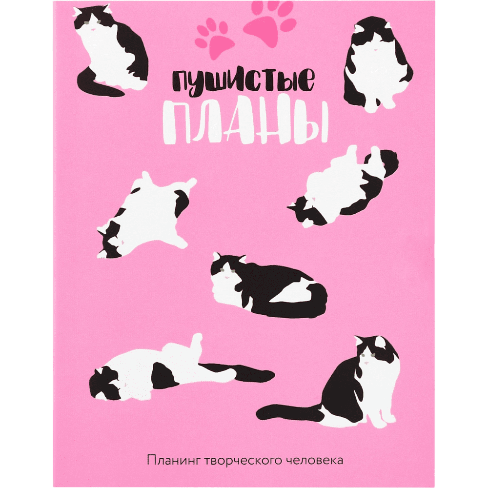 Блокнот-планер  "Пушистые планы", А6, 80 листов, розовый