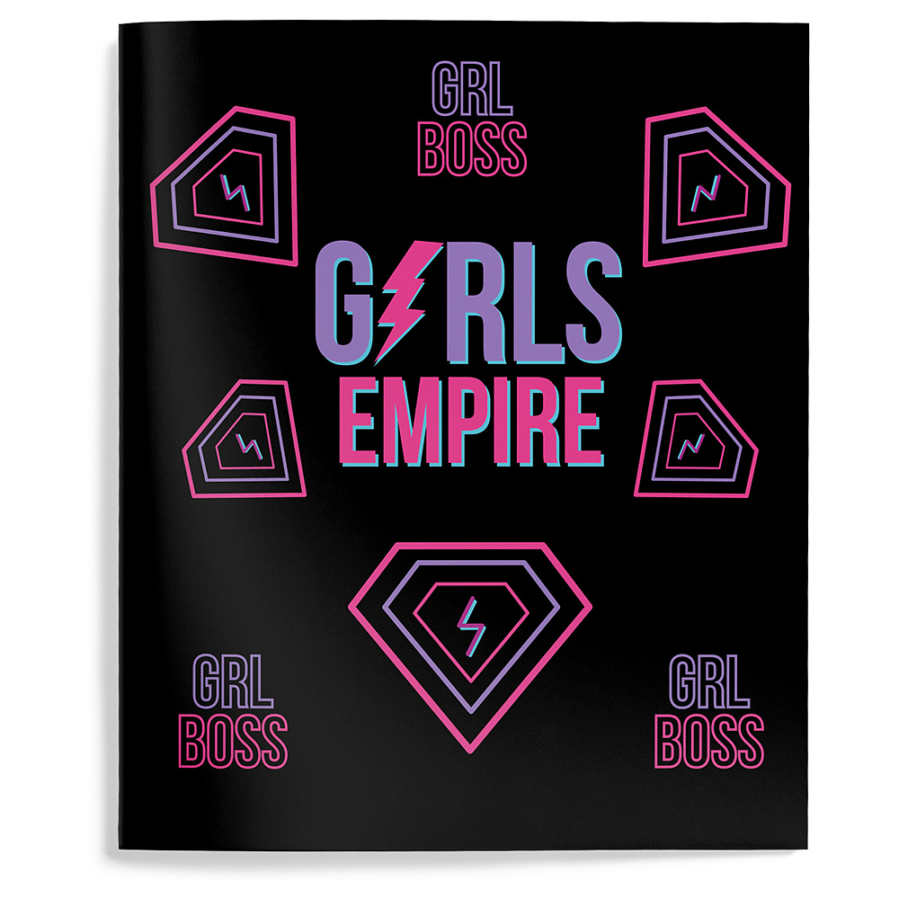 Тетрадь "Girl Power", А5, 48 листов, клетка, ассорти - 6