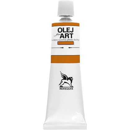 Краски масляные Renesans "Oils for art", 14  охра золотистая, 60 мл, туба