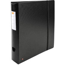 Папка регистратор "Exactive", А4+, 60 мм, ПВХ, черный