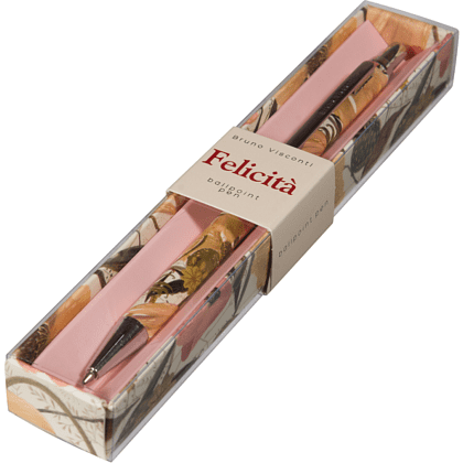 Ручка шариковая автоматическая "Felicita. Цветочная Страсть", 0.7 мм, стерж. синий - 2