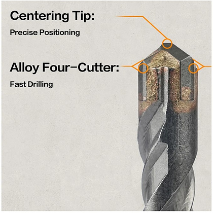 Бур по бетону Deli YS EDH-YCZ16014-E1, 14x160 мм, X-Tip, SDS-PLUS - 5 Бур по бетону Deli YS EDH-YCZ16014-E1, 14x160 мм, X-Tip, SDS-PLUS - 5