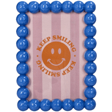 Фоторамка "Smiley", 10х15 см, полирезина, голубой