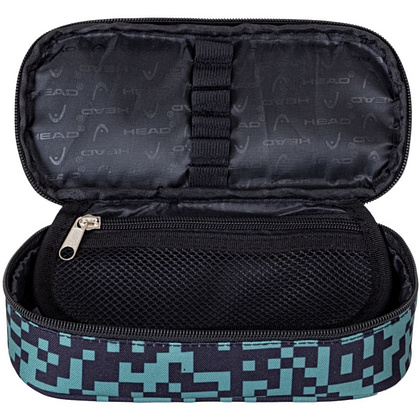 Пенал Astra "Green bricks", 1 отделение, черный, зеленый - 2