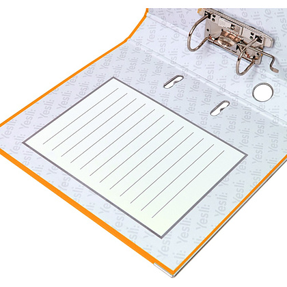 Папка-регистратор "Yesli:", А4, 50 мм, ПВХ Эко, оранжевый - 6