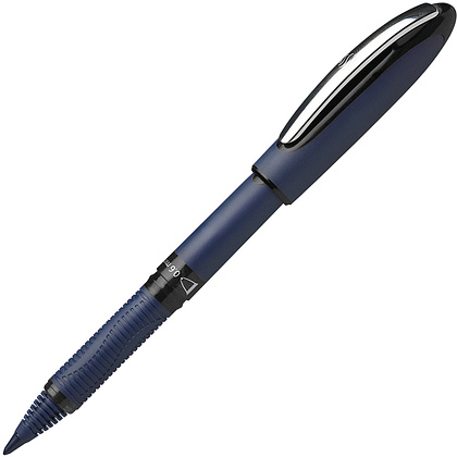 Ручка-роллер "Schneider One Business", 0.6 мм, синий, черный, стерж. черный