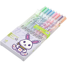 Набор гелевых ручек "Pastels. Kawaii Animals", 8 шт, разноцветный