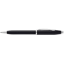 Ручка шариковая автоматическая "Century II Black Lacquer",в подарочной упаковке, 0,7 мм, металлический, черный, серебристый, стерж. черный