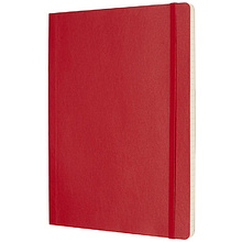 Блокнот "Classic Soft Xlarge", А4, 96 листов, линейка, красный