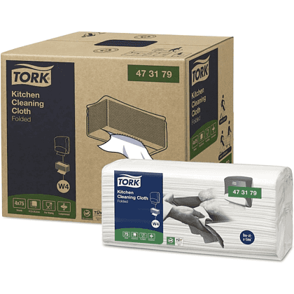 Материал нетканый Tork Premium для кухни в салфетках, 1 слой, W4, 75 листов - 3