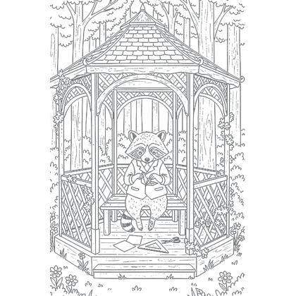 Раскраска "Умелые лапки. Уютная раскраска-антистресс в духе Беатрис Поттер" - 5