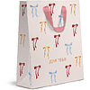 Пакет бумажный подарочный "Cherry Lady", 25.5х31.5х11 см, ассорти - 2