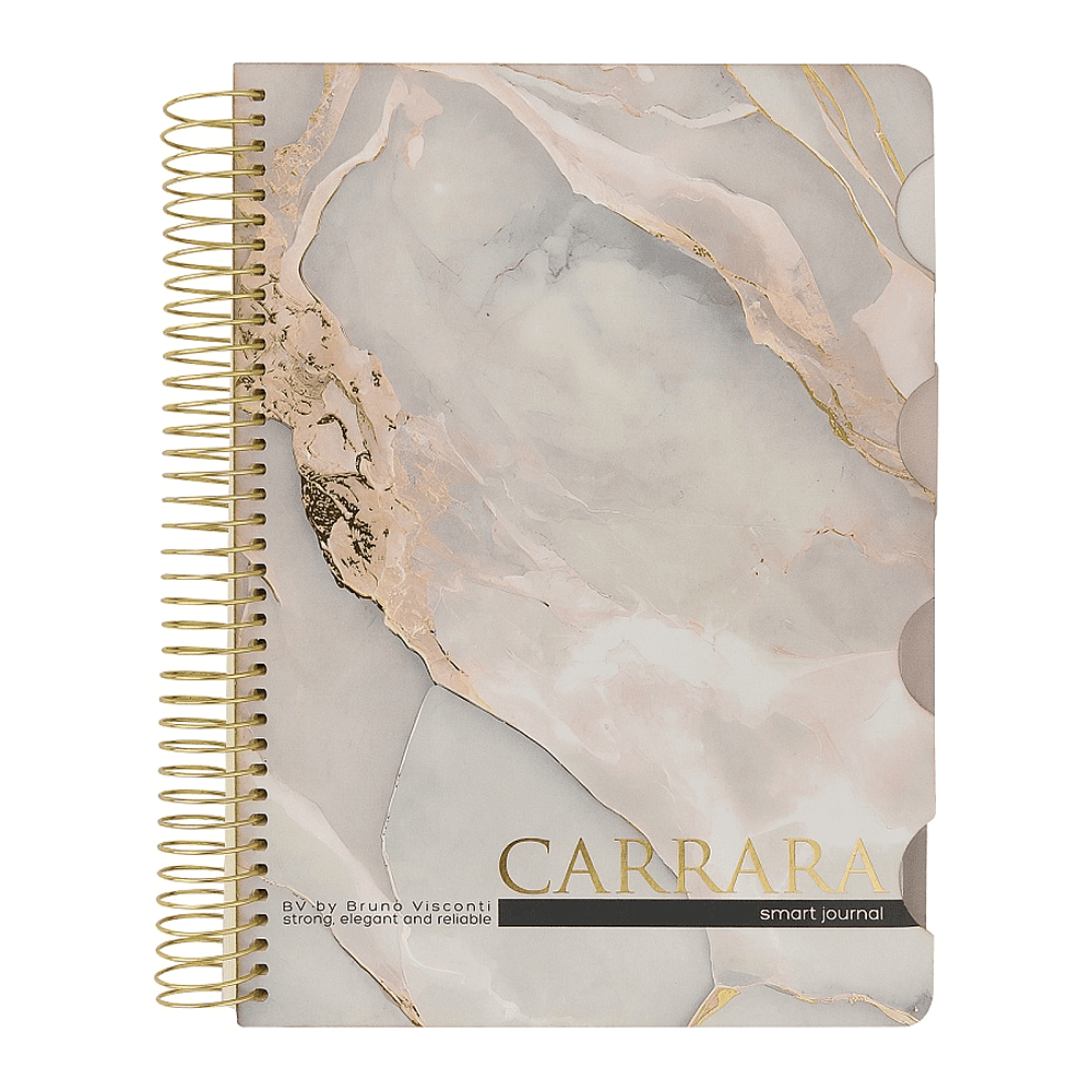 Книга записная "Carrarra", В5, 120 листов, клетка, линейка, точка, белый - 2