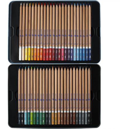 Карандаш акварельный "Белые ночи", набор 48 цветов, жестяной пенал - 3