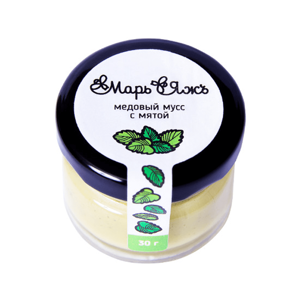 Медовый мусс "МарьЯжъ" с мятой, 30 гр 