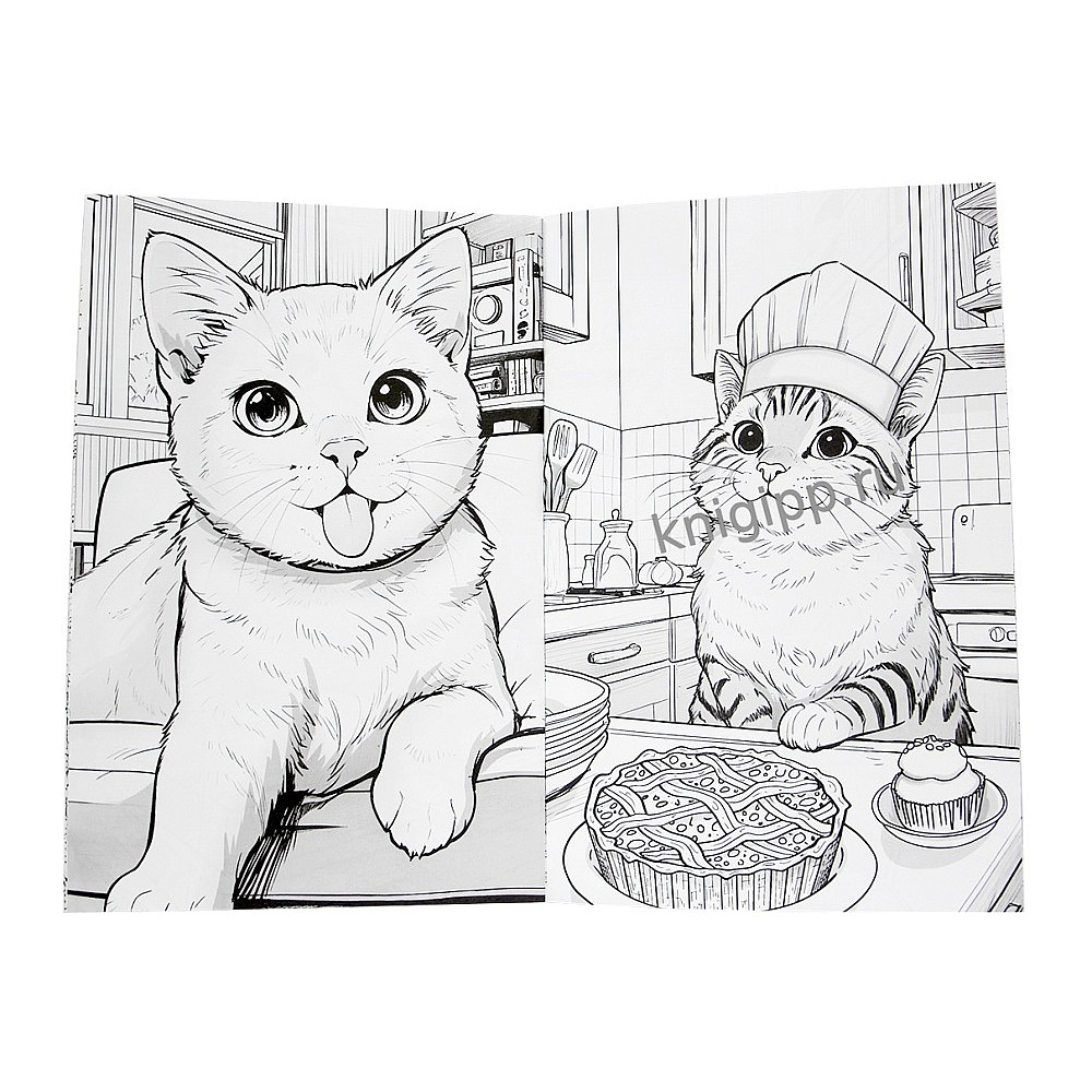 Раскраска "3D РАСКРАСКА. Котики" - 2