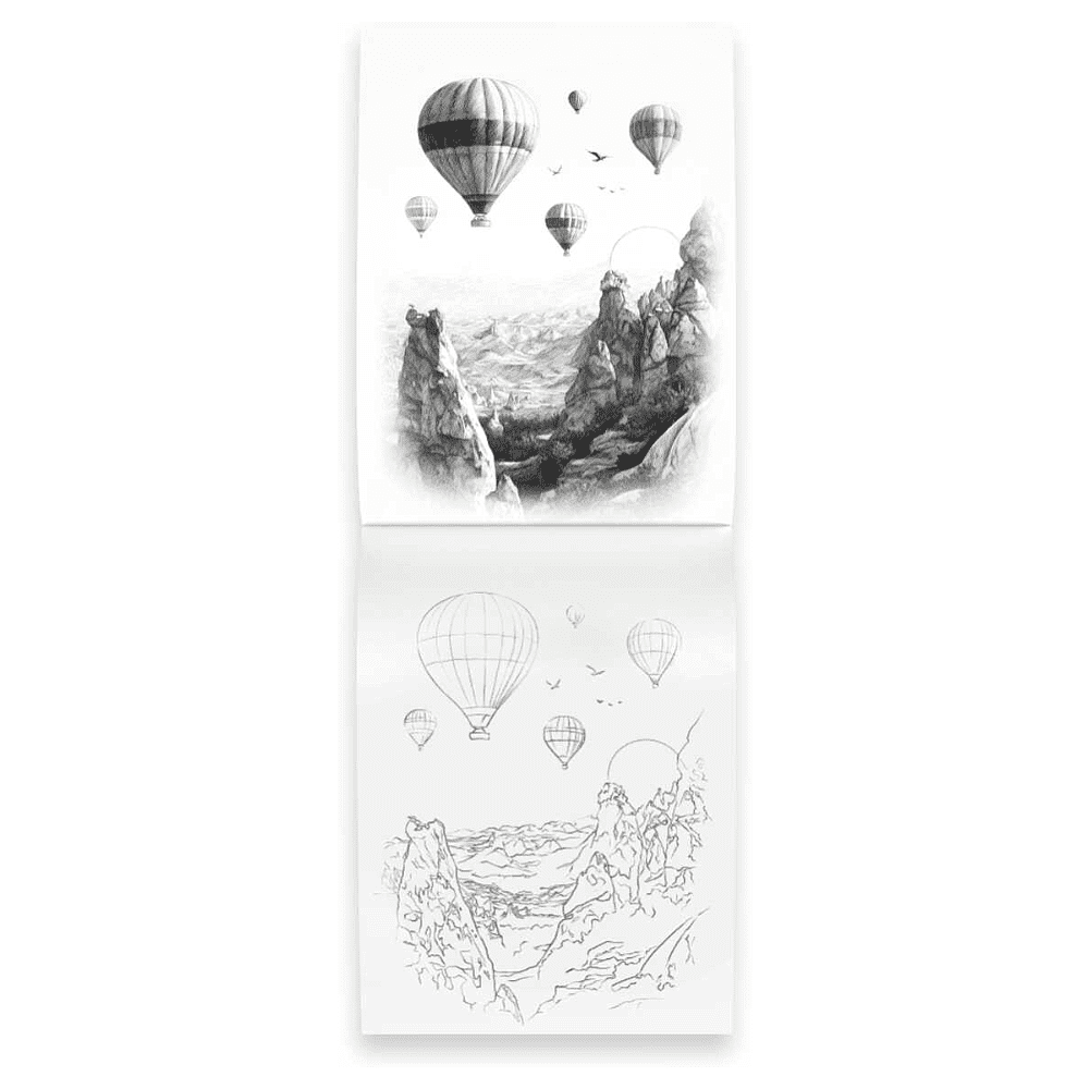 Раскраска "Мои скетчи. Пейзажи" - 5