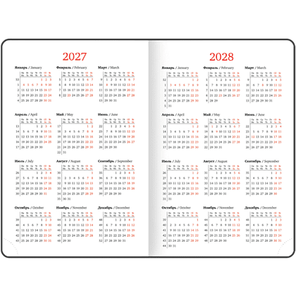 Ежедневник датированный "Plain" на 2027 год, А5, 352 страницы, синий - 6