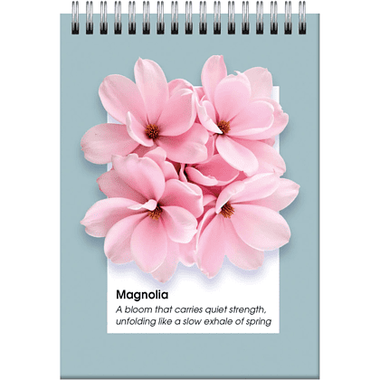 Блокнот "Гербарий.1", A6, 60 листов, клетка, голубой