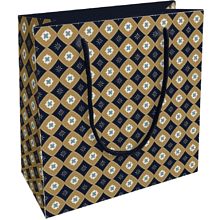 Пакет бумажный подарочный "Gentleman", 20х20х8 см, горчичный