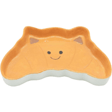 Тарелка керамическая "Веселый круассан", 20.3 см, коричневая