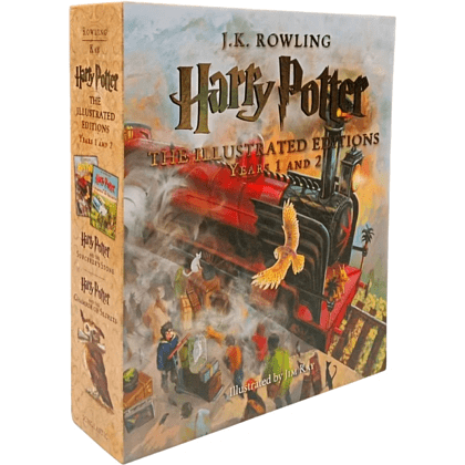 Комплект книг на английском языке "Harry Potter. The Illustrated Editions: Years 1 and 2", J.K. Rowling, Ill. Jim Kay 