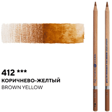 Карандаш акварельный "Белые ночи", 412, коричнево-желтый