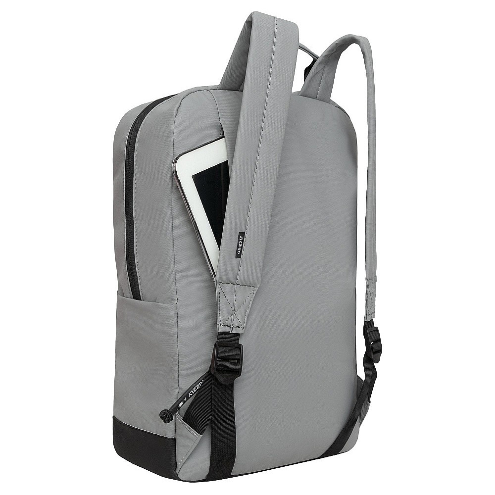 Рюкзак молодежный "Greezly" с карманом для ноутбука, серый - 3