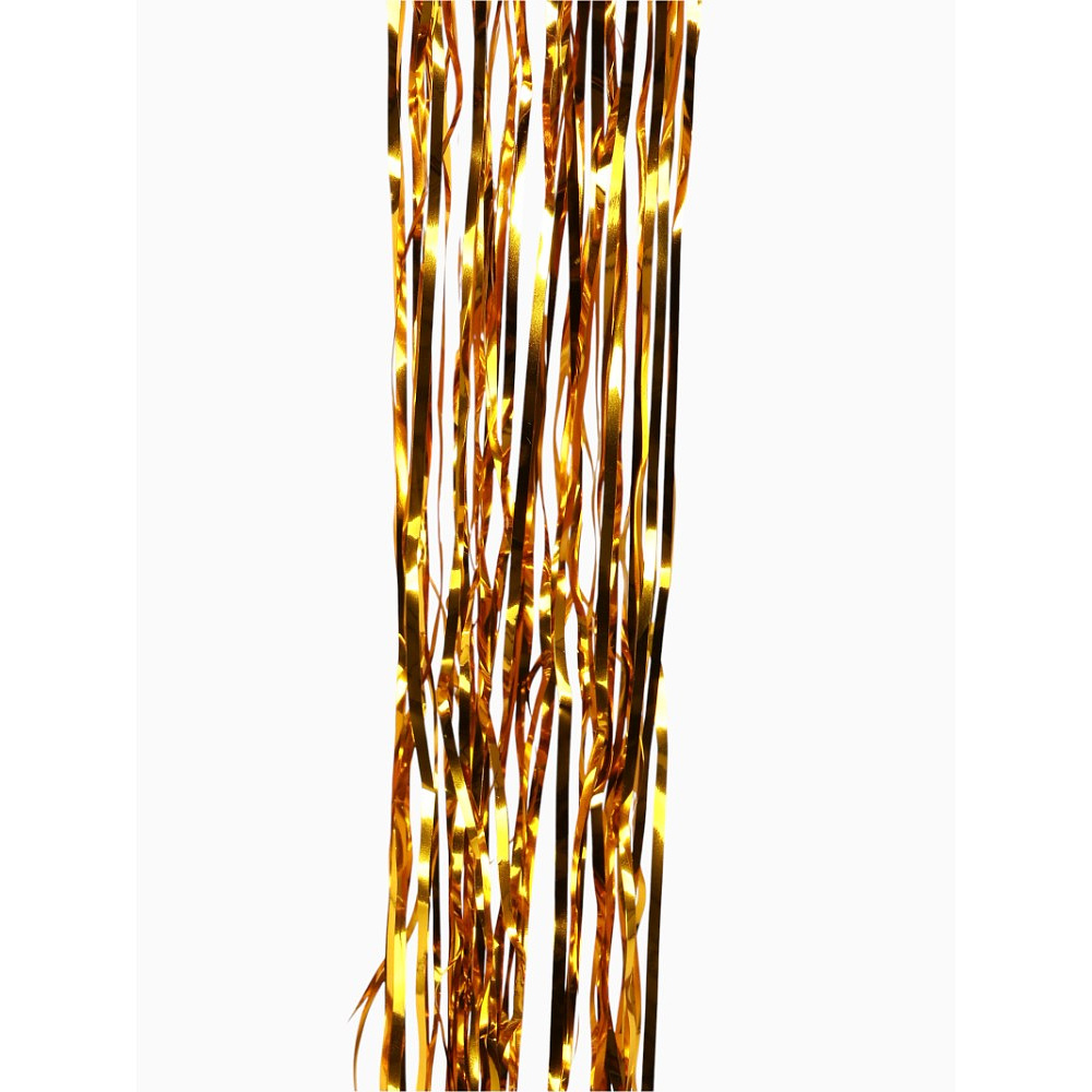 Гирлянда-дождик "Новогодний", 7,5х150 см, фольга, золотой - 4