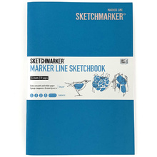 Скетчбук "Sketchmarker marker line", 17.6x25 см, 160 г/м2, 16 листов, бирюзовый