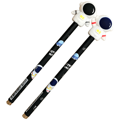Ручка гелевая "Astranauts", 0,5 мм, ассорти, стерж. синий 