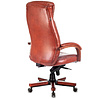 Кресло для руководителя Бюрократ "T-9922WALNUT", кожа, металл, дерево, светло-коричневый  - 4