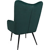 Кресло AksHome BOGEMA, зеленый, велюр, металл черный - 7
