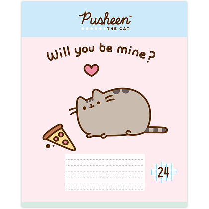 Тетрадь "Pusheen", А5, 24 листов, клетка, ассорти - 2