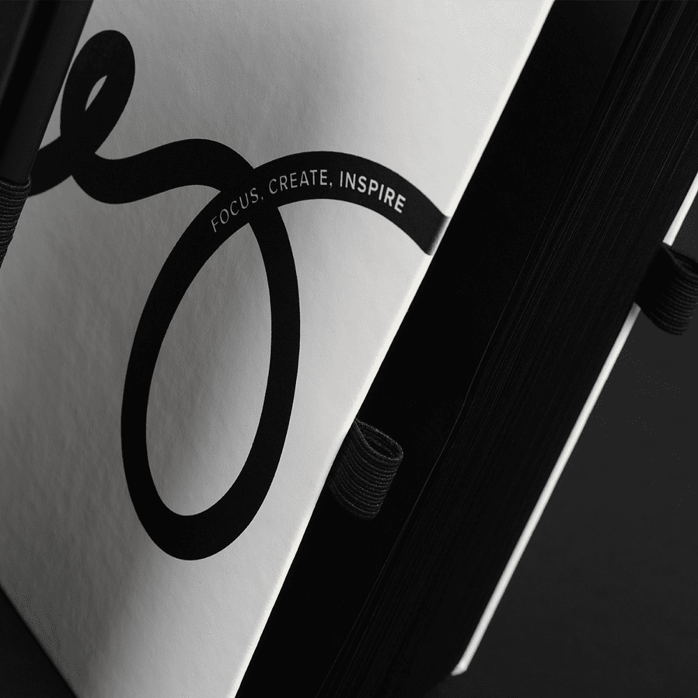 Блокнот "Doodle black and white", А5, 96 листов, белый, срез черный - 4