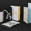 Блокнот "Doodle black and white", А5, 96 листов, белый, срез черный - 7